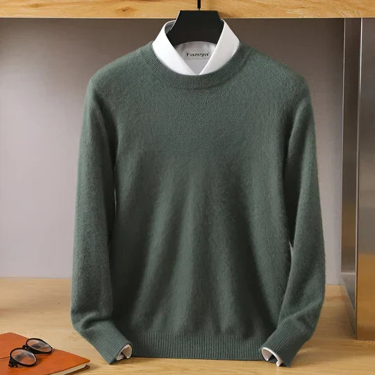 Herren Strickpullover mit Rundhals