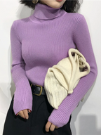 Damen Slim Fit Rollkragenpullover