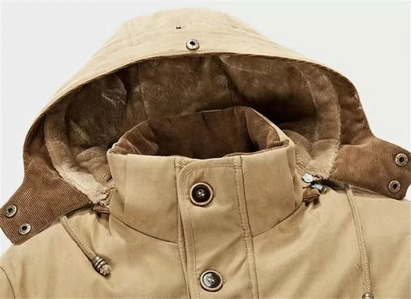 Herren Winterjacke mit abnehmbarer Kapuze