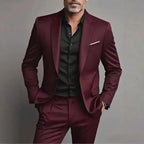 Herren Slim Fit Anzug für Gala und formelle Anlässe