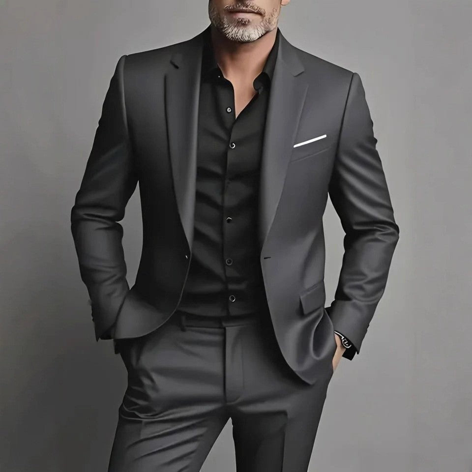 Herren Slim Fit Anzug für Gala und formelle Anlässe