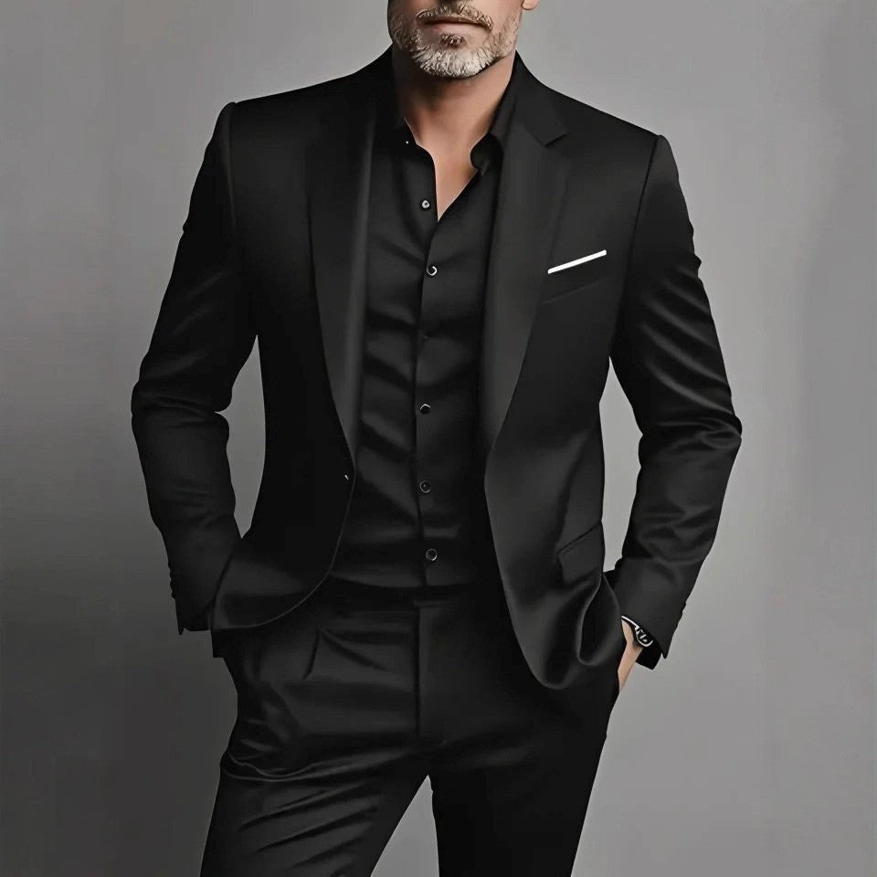 Herren Slim Fit Anzug für Gala und formelle Anlässe