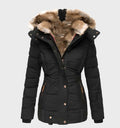 Damen Slim Fit Winterjacke mit Kapuze Aurora