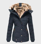 Damen Slim Fit Winterjacke mit Kapuze Aurora
