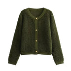 Damen Teddy Weste mit Knöpfen warm und kuschelig