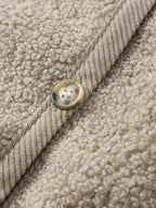 Damen Teddy Weste mit Knöpfen warm und kuschelig