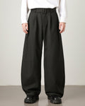 Damen weite Wollhose mit Gürtel