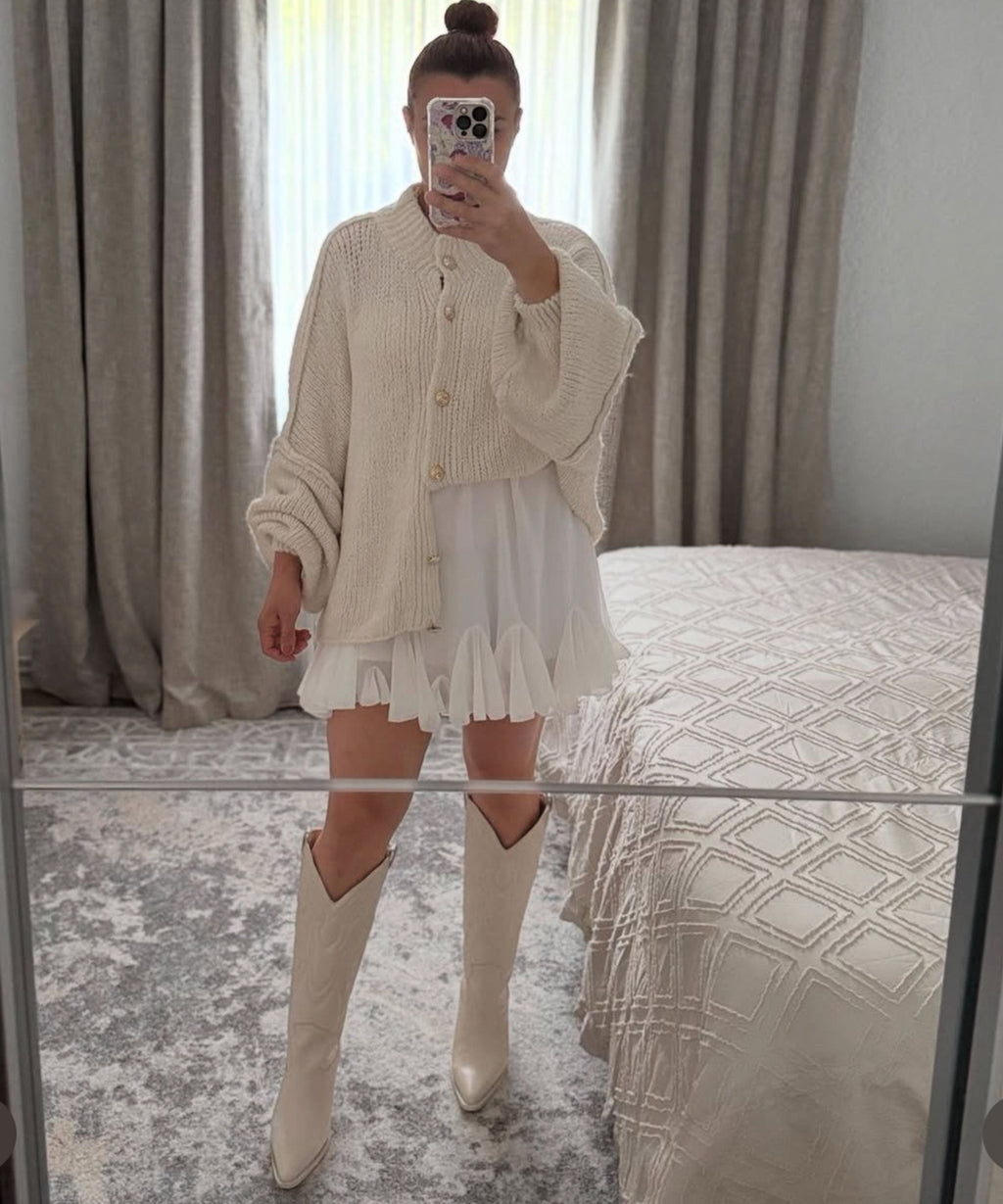 Damen Oversize Cardigan weich und warm für den Winter