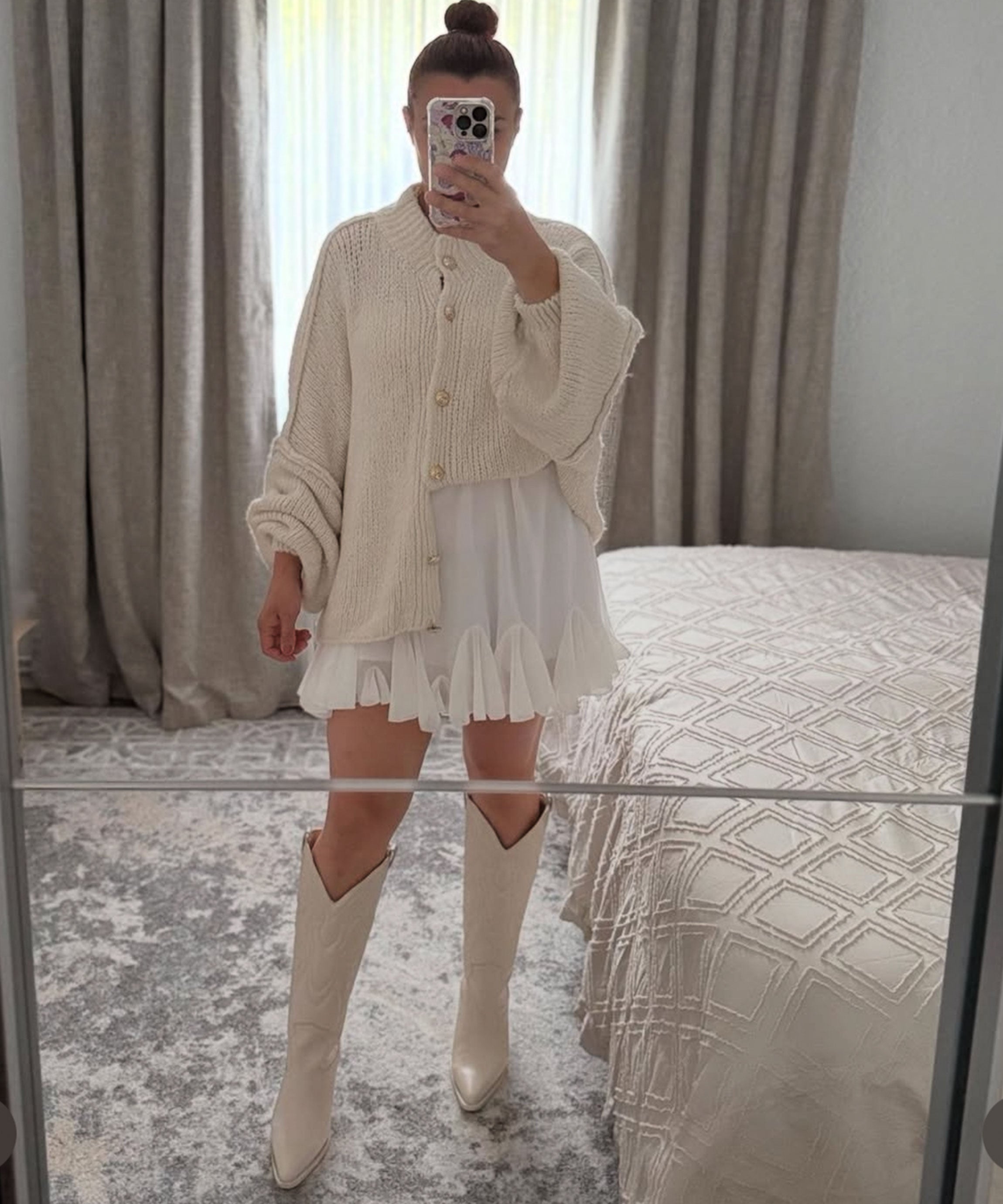 Damen Oversize Cardigan weich und warm für den Winter