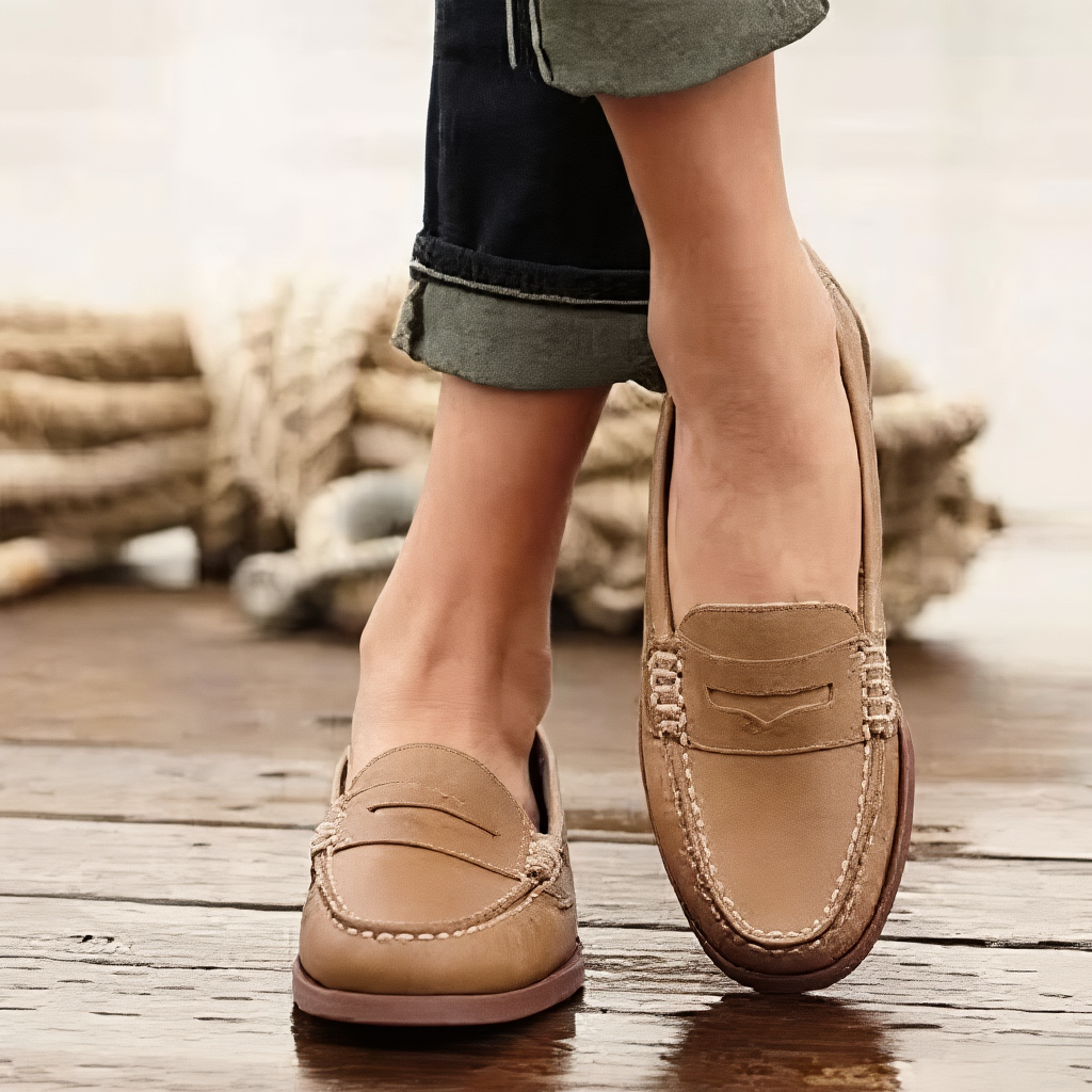 Damen Loafer mit gepolstertem Fussbett