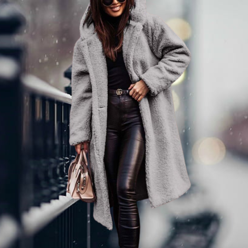 Amara Damen langer Wintermantel
