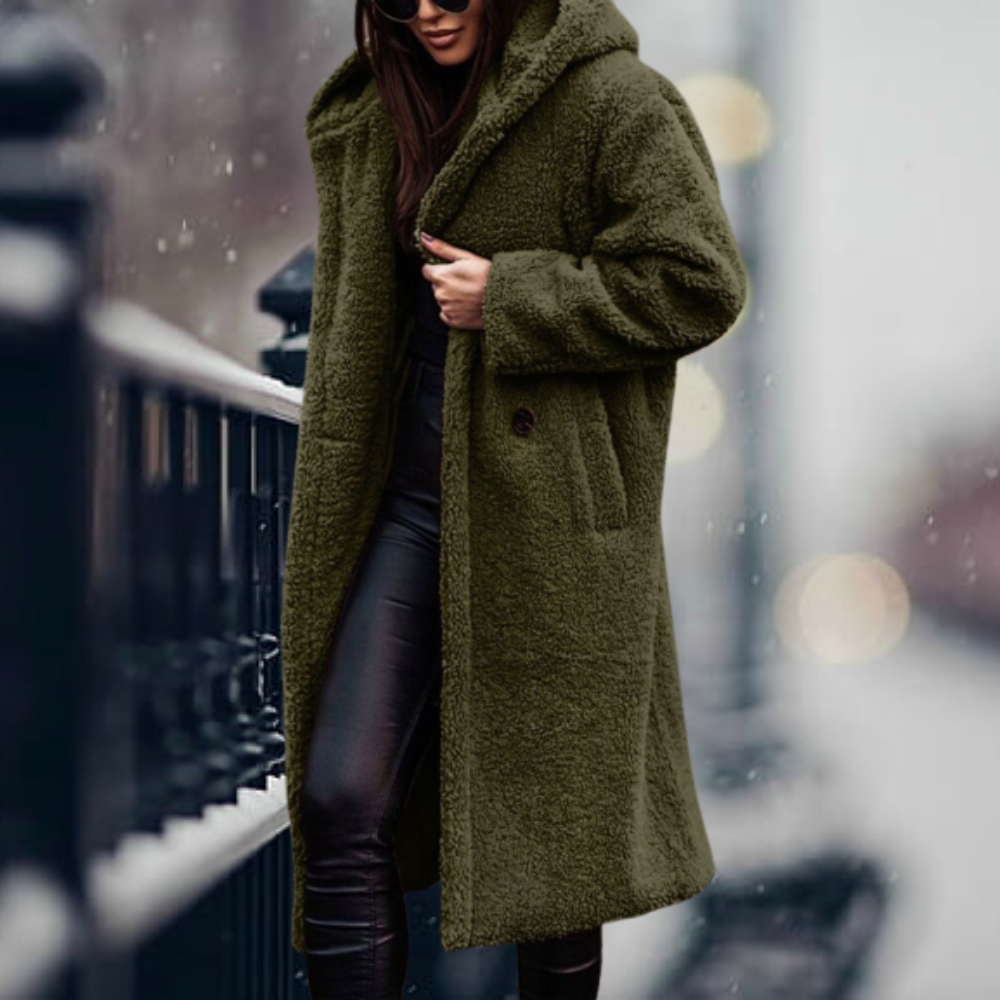 Amara Damen langer Wintermantel