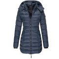 Damen warme Daunenjacke mit Kapuze Olivia
