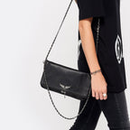 Damen elegante Pochette Handtasche mit Riemen